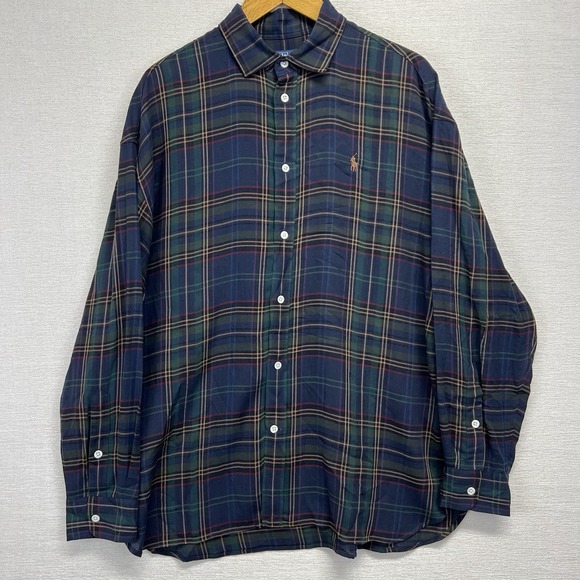 Polo Ralph Lauren Other - Polo Ralph Lauren Men's XL Multicolor Plaid Button Down Brown Pony
